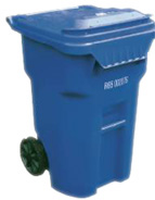 Gresham Sanitary Service - Blue Curby recycling Bin